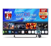 RCA Web OS TV 50" QLED 4K UHD Smart TV, MEMC HDR10 ThinQ AI, Voice Magic Remote Dolby Audio