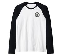 RCAF Royal Canadian Air Force Roundel Maple Leaf Low Visibilité Manche Raglan