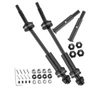 Rcarmumb Axe d'entraînement arrière CVD et essieux avant pour Rustler 1/10 VXL 2WD, Stampede VXL 2WD, Slash VXL 2WD, Hoss VXL 2WD, arbre d'entraînement en acier inoxydable #45 avec hexagonal, noir
