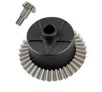 Rcarmumb Pièce de mise à niveau pour Arrma Granite/Senton/Vorteks/Big Rock 3S BLX, 1/10 Outcast/Kraton 4S BLX 4WD, 1/8 Vendetta/Typhon 3s blx, boîtier principal et différentiel en acier 37T et engrenage d'entrée 13T, noir