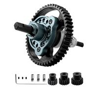 Rcarmumb RC 50T Extracteur d'embrayage différentiel pour casier Slash Rustler Stampede 4X4/4x4 VXL, 50T engrenages droits avec pignons (15T 17T 19T), #6878, titane