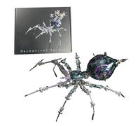 RCARTOYRTR Casse-tête 3D en métal, steampunk mécanique en métal, kit de modélisme d'araignée de guerre en métal, décoration d'intérieur et cadeaux pour adultes - 602 pièces (bleu et violet)
