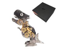 RCARTOYRTR Casse-tête de dinosaure 3D en métal, modèle mécanique 3D Tyrannosaure Rex, modèle de collection pour les amateurs de dinosaures - 160 pièces