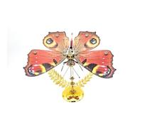 RCARTOYRTR Casse-tête papillon 3D en métal Steampunk 3D en métal mécanique paon papillon assemblage modèle modèle de collection pour les amateurs d'art - 100 pièces +