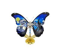 RCARTOYRTR Casse-tête papillon 3D en métal steampunk 3D mécanique nuit étoilée papillon assemblage modèle modèle de collection pour les amateurs d'art - Plus de 100 pièces