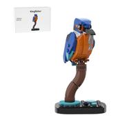 RCARTOYRTR MOC-173337 Ensemble de blocs de construction Kingfisher Bird avec base, modèle sur le thème des animaux pour adultes, à construire, décoration de maison et de bureau et cadeau pour elle ou