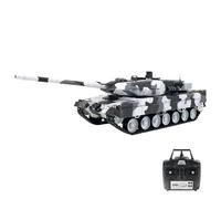 RCARTOYRTR Réservoir RC 1:16 2.4G RC German Leopard 2 A6 modèle de char lourd, véhicule militaire simulé avec lumières, sons et fumée et rotation de la tourelle à 320 °, et jouets pour amateur RC