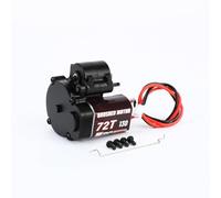 RCAWD 72T 130 10 % de mises à niveau pour moteur électrique FMS FCX24 Power Wagon Smasher et boîtier de transmission avec engrenages en acier brossé au carbone 1/24 Noir