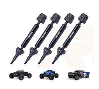 RCAWD Arbre de transmission avant arrière CVD curseur d'arbre de transmission #45 en acier alun pour Arrma Big Rock Granite Senton Vorteks 3S Mega 550 pièces de mise à niveau (noir)