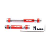 RCAWD Arbre d'entraînement central pour Hobby Plus CR-18P Rock Van, T-Hunter, Trail Hunter, Mise à niveau avant et arrière 45-60 mm 65-78 mm, tiges d'essieu en U Rouge