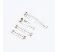 RCAWD Ensemble de biellettes de direction pour Hobby Plus CR18P RC Linkage High Clearance pour Rock Van, Trail Hunter, EVO Harvest, FUR-2411 Pièces de mise à niveau Argenté