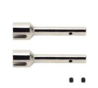 RCAWD Lot de 2 essieux arrière en acier #45 16 x 65 mm pour pièces de mise à niveau 1/6 Losi Super Baja Rey Rock Rey