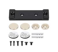 RCAWD Lot de 4 adaptateurs hexagonaux de moyeu de roue en alliage usiné 14 mm / écrou de verrouillage dentelé M4 pour 1-10 Arrma 3s et Mega550 Vorteks Senton Granite Big Rock Typhone (Noir)