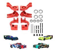 RCAWD Moyeu arrière de direction en C pour Infraction ARRMA, améliorations Vendetta, axe de support de broche 1/8, rouge