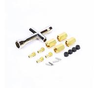 RCAWD Pour les mises à niveau TRAXXAS TRX4M, pour Defender et pour Bronco Larges Moyeux de roue en laiton Adaptateurs hexagonaux H7 x 10 mm, 1/18 pièces #9750X, 9750#97054-1#97074-1