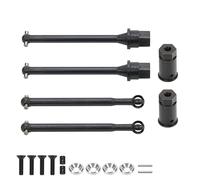 RCAWD Pour Yeti Jr. Can-Am Maverick Maverick Lot d'arbres de transmission Uiversal-Joint CVD 48 mm avant et arrière 45# Pièces en acier #AXIC1502, pour axial 1/18#AXI90069 Noir