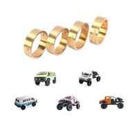 RCAWD Roues lestées en laiton 108 g pour Hobby Plus CR-18P Rock Van, T-Hunter, Trail Hunter Upgrades Parts