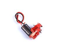 RCAWD Transmission combinée en alliage SCX24 en métal et moteur 050 55T pour pièces de mise à niveau axiales SCX24 1/24 (rouge)