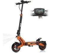 RCB D7 Pro (Version Premium) Trottinette Electrique, NFC/Clignotants/Application, Moteur 500W /Picà 1600,100-110KM, 27 Ah, pneus increvables de 10 Pouces, Pliable Scooter,Double Suspension