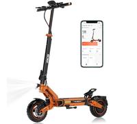 RCB D7 (Version Premium) Trottinette Electrique, NFC/Clignotants/Application, Moteur 500W /Picà 1600,80-90KM, 20.8Ah, pneus increvables de 10 Pouces, Pliable Scooter,Double Suspension