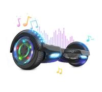 RCB Hoverboard 6.5 Pouces Noir avec Bluetooth et LED - Idéal pour Enfants