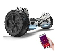RCB Hoverboard 8,5" Tout Terrain, APP contrôle, LED Bluetooth intégrée avec Moteur Puissant, Hover Board Auto-équilibrant, cadeau pour Adolescents & Adultes