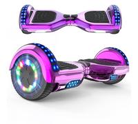 RCB Hoverboard Gyropode pour Enfant et Adulte, Overboard 6.5 Pouces avec Bluetooth-Musique/LED-Roue Clignotante, Hover Board Skateboards Meilleur Cadeau pour Les Enfants