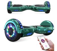 RCB Hoverboard Gyropode pour Enfant et Adulte, Overboard 6.5 Pouces avec Bluetooth-Musique/LED-Roue Clignotante, Hover Board Skateboards Meilleur Cadeau pour Les Enfants
