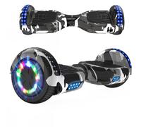RCB Hoverboard Gyropode pour Enfant et Adulte, Overboard 6.5 Pouces avec Bluetooth-Musique/LED-Roue Clignotante, Hover Board Skateboards Meilleur Cadeau pour Les Enfants