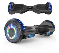 RCB Hoverboard Gyropode pour Enfant et Adulte, Overboard 6.5 Pouces avec Bluetooth-Musique/LED-Roue Clignotante, Hover Board Skateboards Meilleur Cadeau pour Les Enfants
