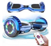 RCB Hoverboard Gyropode pour Enfant et Adulte, Overboard 6.5 Pouces avec Bluetooth-Musique/LED-Roue Clignotante, Hover Board Skateboards Meilleur Cadeau pour Les Enfants