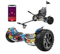 RCB Hoverboards SUV Auto-équilibré Hoverboards, APP contrôle Fonction, Hoverboard de 8,5 Pouces Bluetooth+ Hoverkart Go Kart，Cadeau pour Enfants et Adolescents