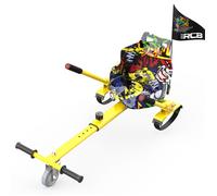 RCB Hoverkart Accessoire pour Gyropode Auto-Équilibrage - Siège Karting Ajustable (20kg Min-100kg Max) - Jaune