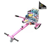RCB Hoverkart Accessoire pour Gyropode Auto-Équilibrage - Siège Karting Ajustable (20kg Min-100kg Max) - Rose