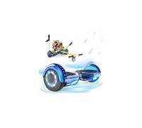 RCB Hoverkart Gyropode Hoverboard Kart pour Enfant et Adulte, Hoverboard et Kart avec Bluetooth-Musique/LED-Roue Clignotante, Cadeau pour Enfants