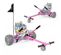 RCB Hoverkart pour Hoverboards, Accessoires Siège pour Auto-équilibré Gyropode Longueur Ajustable, Compatibles avec Les Hoverboards à Deux Roues de 6.5-10 Pouces Cadeau pour Adultes & Enfants