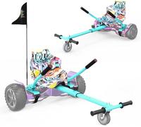 RCB Hoverkart pour Hoverboards, Accessoires Siège pour Auto-équilibré Gyropode Longueur Ajustable, Compatibles avec Les Hoverboards à Deux Roues de 6.5-10 Pouces Cadeau pour Adultes & Enfants