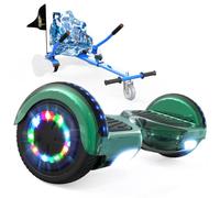 RCB KIDS Hoverboard 6,5" pour Enfants, siège, Batterie 4 Ah, LED, Bluetooth | Hoverkart-Hoverboard pour enfants, adolescents et adultes, jusqu'à 15 km/h, autonomie 10-15 km, longueur kart 70-90 cm