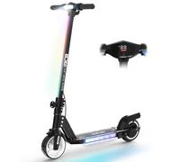 RCB R12 Trottinette électrique Enfant âge 6-12 Ans,jusqu'à 15 km/h & 10 km, 6,5" Pliable Trottinette Electrique, Deux Types Freins, Lumières colorées, écran LED, Cadeau pour Enfant