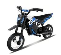 RCB R9X Moto électrique pour enfants, pneus 12 pouces, moteur puissant, 3 vitesses 8/12/25 km/h, autonomie 15 km, motocross pour enfants de 3 à 12 ans ABS