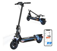RCB Trottinette Électrique,Électrique Scooter avec Absorption des Chocs,Max 25KM/H,Connexion APP,Pneus Solides,Freinage Mécanique Sécurisé,Ecran LED,Max 120KG,Cadeau pour Adultes et Adolescents