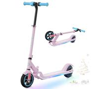 RCB Trottinette électrique Enfant 6-12 Ans, Moteur 150W - Max 16Km/h - Lumière Arc-en-Ciel - Pliable - Affichage LED - Vitesse et Hauteur Réglables, Cadeau pour Enfants et Adolescents