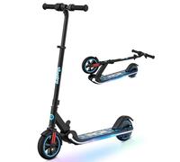 RCB Trottinette électrique Enfant 6-12 Ans, Moteur 150W - Max 16Km/h - Lumière Arc-en-Ciel - Pliable - Affichage LED - Vitesse et Hauteur Réglables, Cadeau pour Enfants et Adolescents