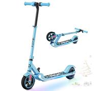 RCB Trottinette électrique Enfant 6-12 Ans, Moteur 150W - Max 16Km/h - Lumière Arc-en-Ciel - Pliable - Affichage LED - Vitesse et Hauteur Réglables, Cadeau pour Enfants et Adolescents