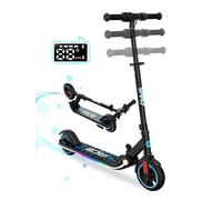 RCB Trottinette électrique Enfant 6-12 Ans, Moteur 150W - Max 16Km/h - Lumière Arc-en-Ciel - Pliable - Affichage LED - Vitesse et Hauteur Réglables, Cadeau pour Enfants et Adolescents