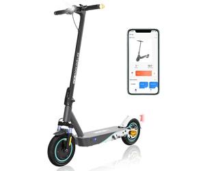 RCB Trottinette Électrique,Jusqu'à 25 km/h,Connexion APP,Pneus Solides,Freinage Mécanique,Écran LED,Supporte 120/150kg, Scooter avec Absorption des Chocs,Cadeau pour Adultes et Adolescents