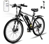 RCB Vélo électrique 26 Pouces, Velo Electrique de Ville, RK15 E-Bike de Banlieue pour Adultes, Batterie au Lithium Amovible 36V10.4Ah,7 Vitesses, Autonomie 35-90 km