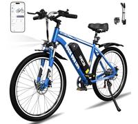 RCB Vélo électrique 26 Pouces, Velo Electrique de Ville, RK15 E-Bike de Banlieue pour Adultes, Batterie au Lithium Amovible 36V10.4Ah,7 Vitesses, Autonomie 35-90 km
