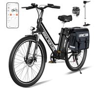 RCB Vélo électrique e Bike de 26 Pouces,Batterie au Lithium de 36V 10.4AH L'autonomie maximale Peut Atteindre 90 km (Impact environnemental). 250W e Bike pour Adultes