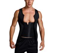 RCBHSD Gilet de Sudation Homme Sauna Néoprène pour Minceur Ceinture Fitenes Sports Débardeur S-3XL(Size:L)